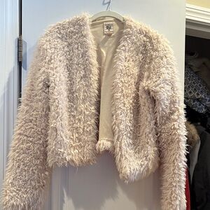 Billabong Cream Faux fur jacket